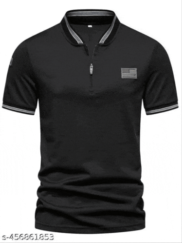 Man In Black Shirt With Police Patch GIF