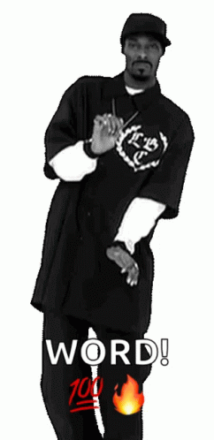 Man In Black Shirt With Word GIF