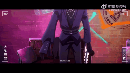 Man in Black Suit in Front of Brick Wall Time 00 00 17 22
