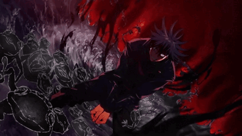 Man In Black Suit Red Background GIF