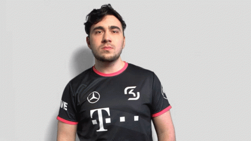 Man in Black T-Mobile Shirt Fist Pump
