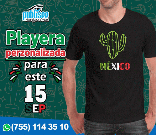 Man in Black T-Shirt Saying Playera Personalizada