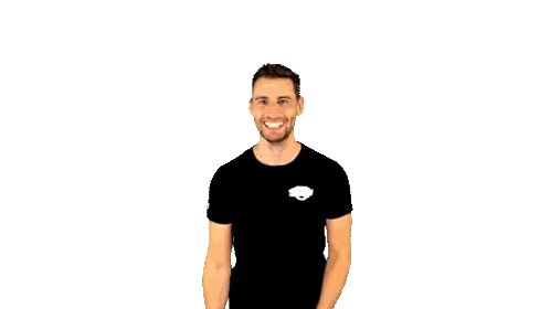 Man in Black T-Shirt Smiling