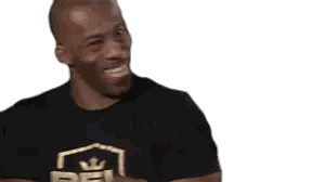 Man in Black T-Shirt with Crown