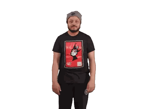 Man in Black T-Shirt with Woman Image