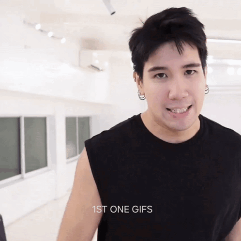 Man in Black Tank Top 1st One Gifs
