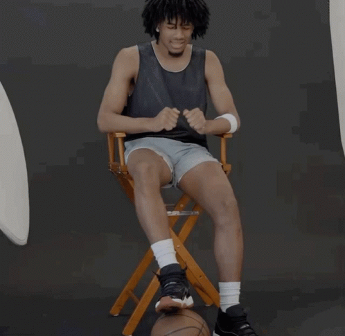 Man In Black Tank Top Eyes Closed GIF