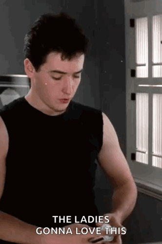 Man in Black Tank Top Says Ladies Gonna Love This