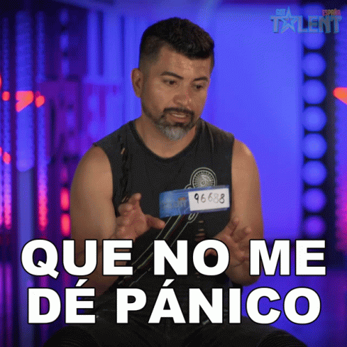 Man in Black Tank Top Says Que No Me De Panico
