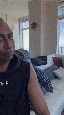 Man in Black Under Armour Tank Top