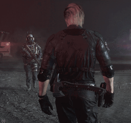Man in Black Uniform Walking at Night