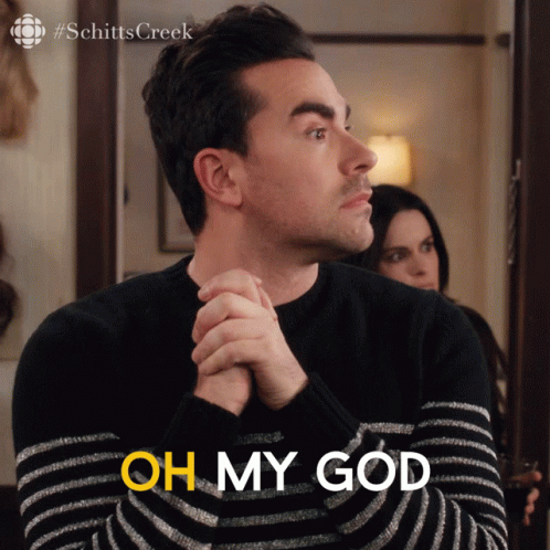Man In Black White Striped Sweater Oh My God GIF