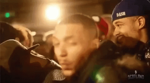Man In Blue Dash Hat Talking GIF