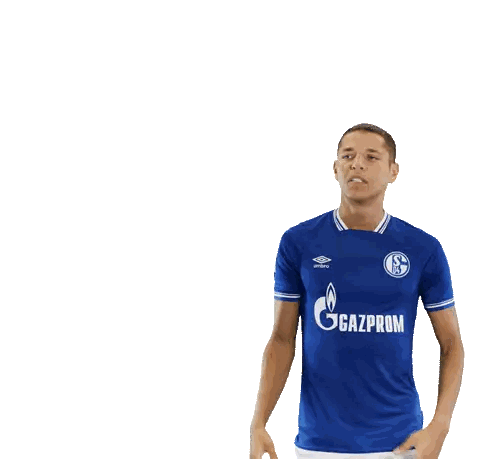 Man In Blue Gazprom Shirt Shouting