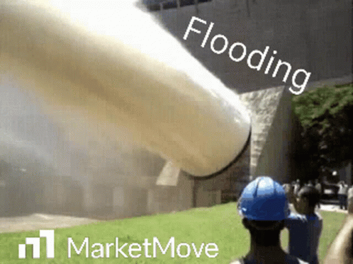 Man In Blue Hard Hat Looking At Flooding Pipe GIF