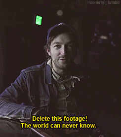 Man in Blue Hat Says Delete Footage