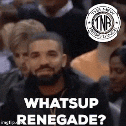 Man In Blue Hoodie Ah Renegade Moment GIF