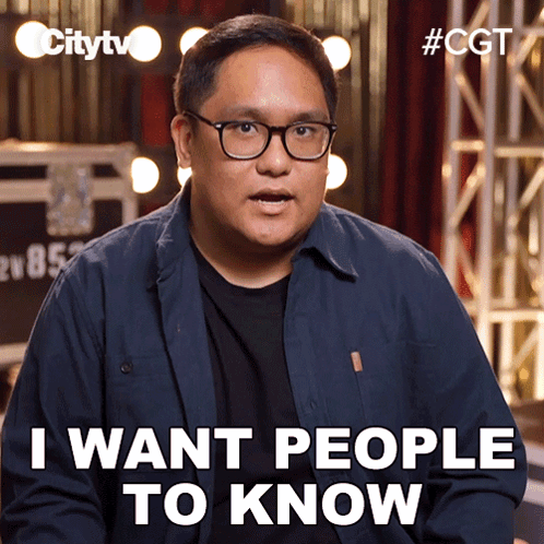 Man In Blue Jacket Saying I Want People To Know GIF