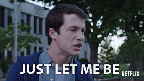 Man in Blue Jacket Says Just Let Me Be