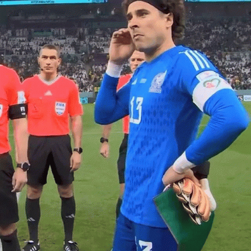 Man in Blue Jersey Number 13