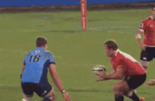 Man In Blue Jersey Number 23 Running On Soccer Field GIF