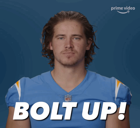 Man In Blue Jersey With Bolt GIF