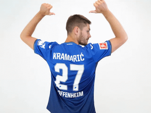 Man in Blue Jersey with Kramaric