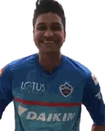 Man in Blue Lotus Daikin Shirt