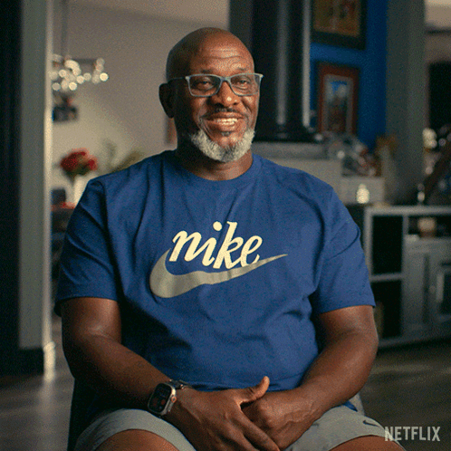 Man In Blue Nike Shirt GIF