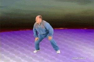 Man In Blue Pants Dancing Adult Swim GIF