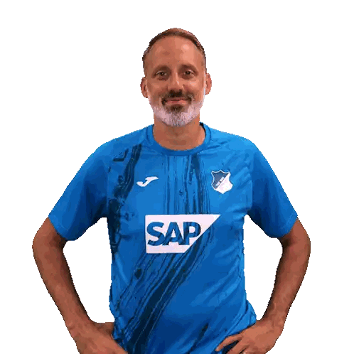 Man in Blue Sap Shirt