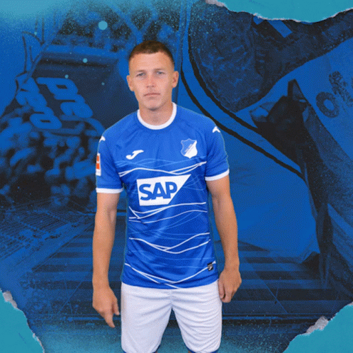 Man In Blue Sap Shirt GIF