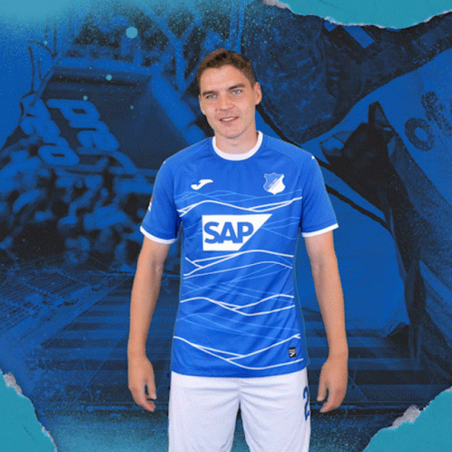 Man In Blue Sap Shirt GIF