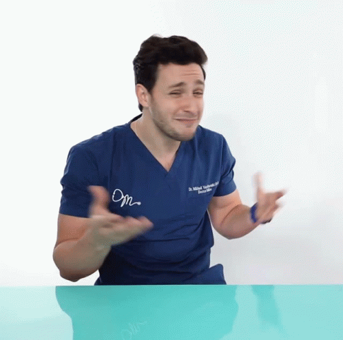 Man In Blue Scrub Top Dr Michel Waldman GIF
