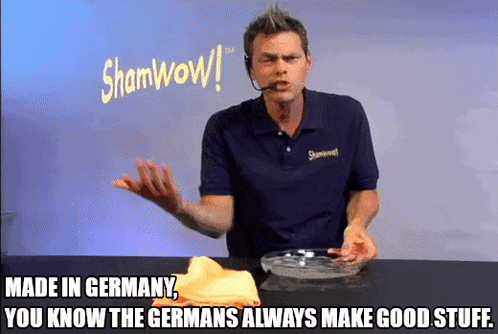 Man in Blue Shamwow Shirt