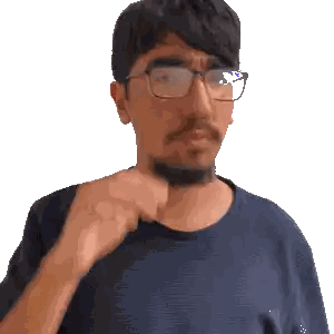 Man in Blue Shirt and Glasses Fist to Chin