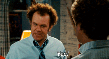 Man In Blue Shirt And Tie Says Yep GIF