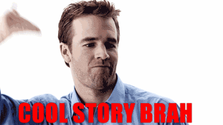 Man In Blue Shirt Cool Story Brah GIF
