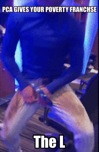 Man in Blue Shirt Dancing