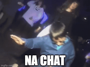 Man in Blue Shirt Dancing Na Chat