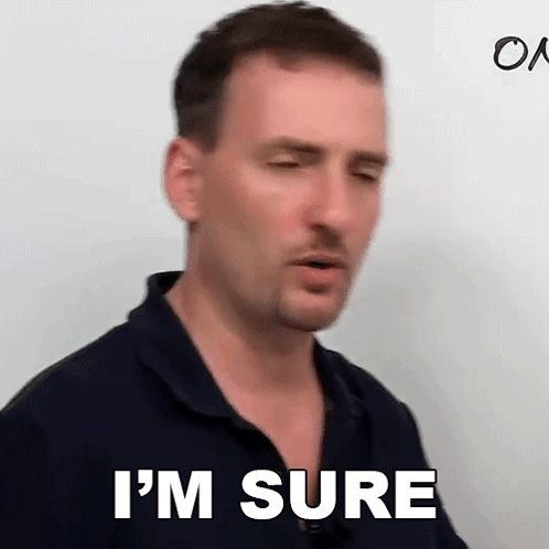 Man In Blue Shirt Making Funny Face GIF