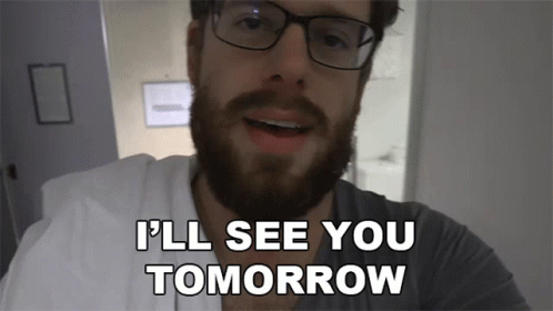 Man In Blue Shirt Making Funny Face GIF