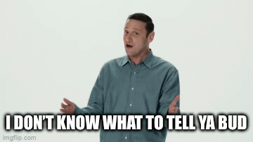Man In Blue Shirt Making Funny Face GIF