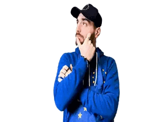 Man in Blue Shirt Making Heart
