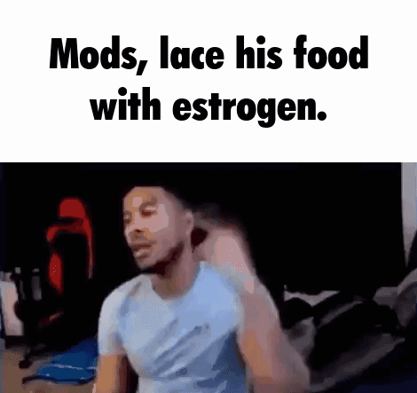 Man in Blue Shirt Mods Lace His Food With Estrogen