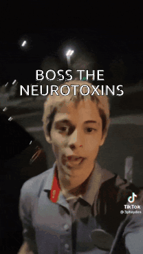 Man in Blue Shirt Saying Boss the Neurotoxins