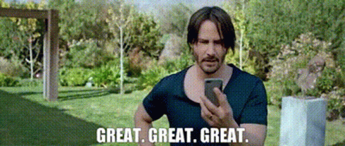 Man in Blue Shirt Saying Great