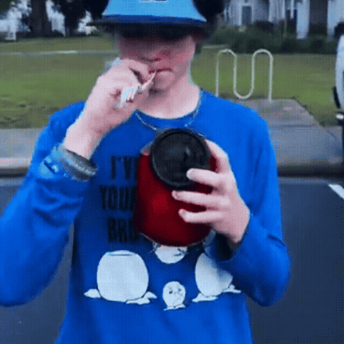 Man In Blue Shirt Saying I'm Your Bro GIF