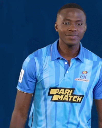 Man In Blue Shirt Saying Pari Match GIF