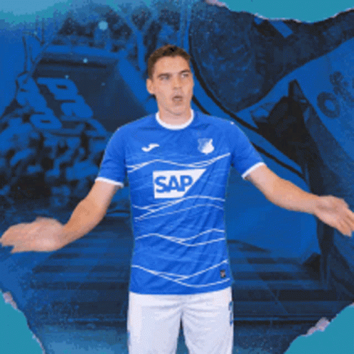 Man In Blue Shirt Saying Sap GIF